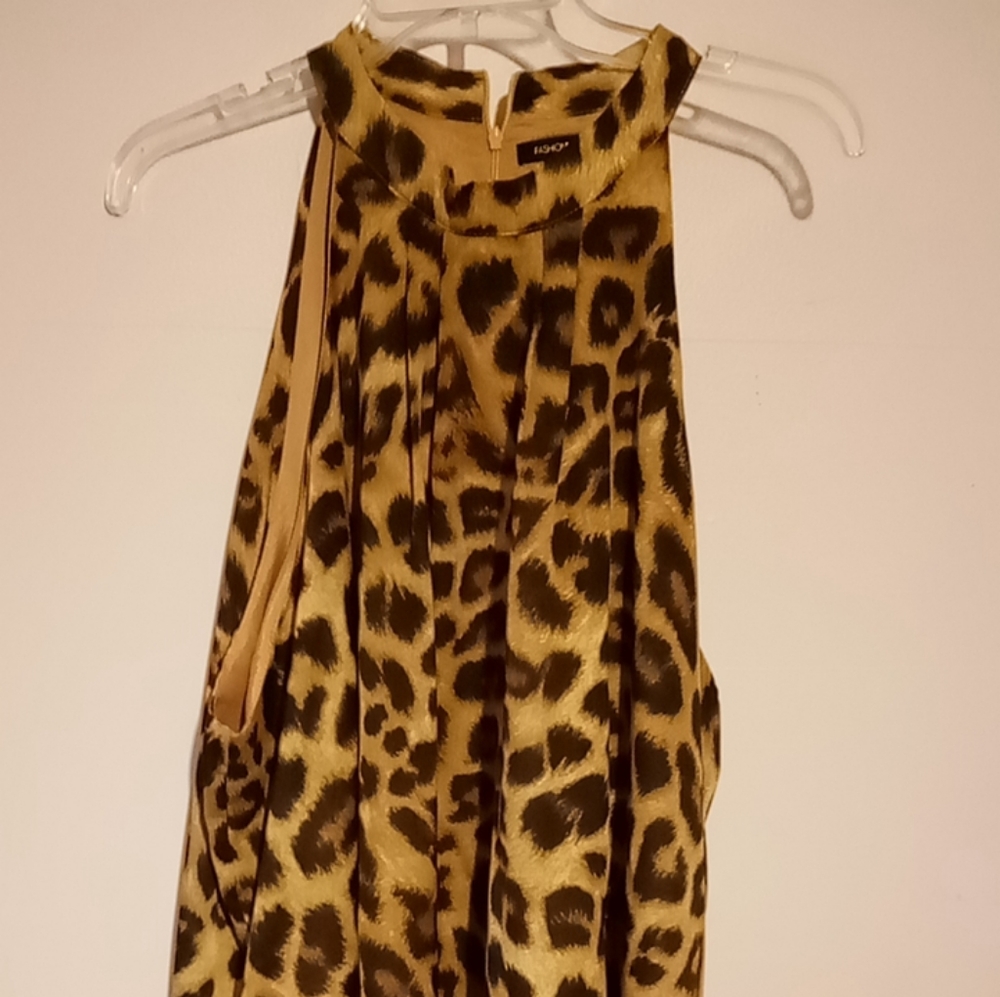 Plus size 3x leopard cheetah print blouse